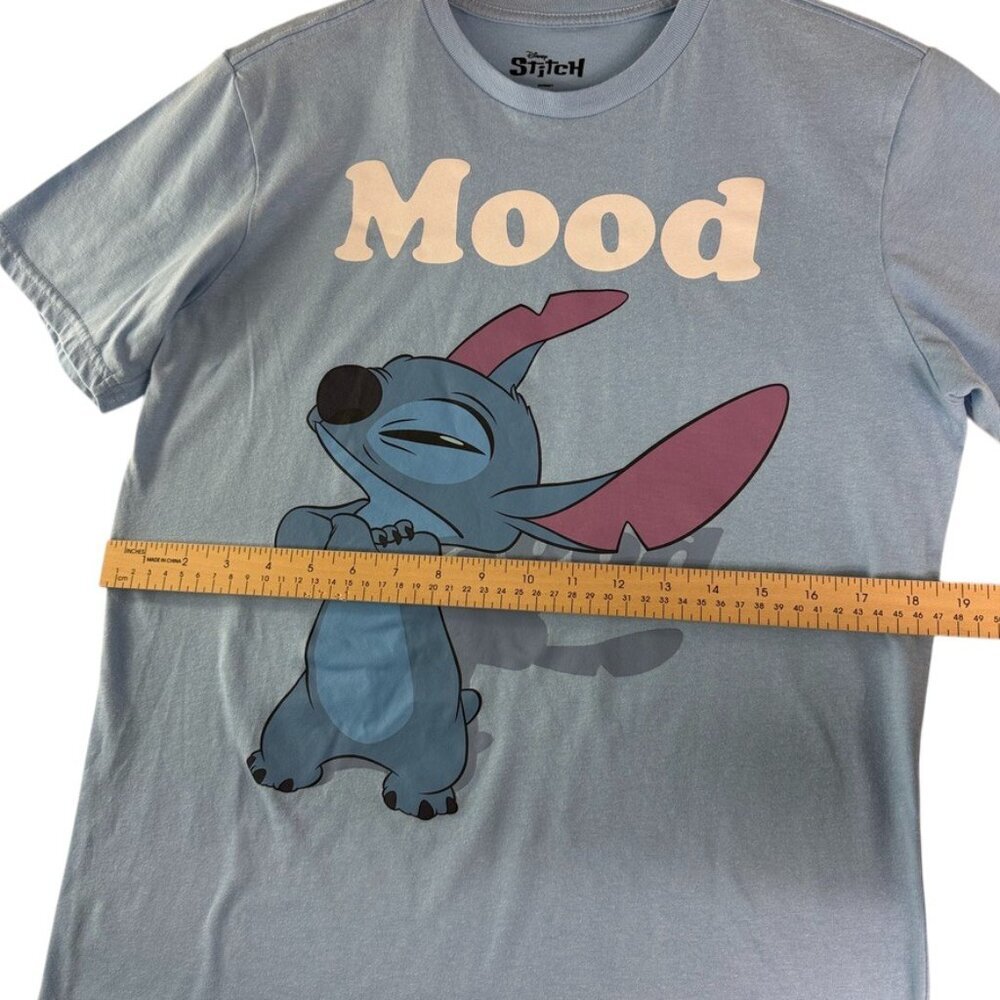 Disney Stitch Mood Kids T-Shirt XL 14/16 Blue Graphic Tee Unisex Boys Girls - Picture 4 of 7